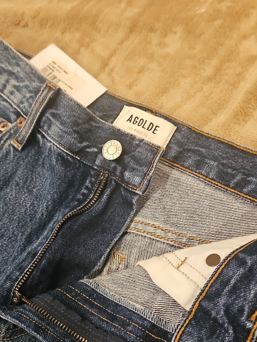 AGOLDE Gaia Denim Midi Skirt with Front Slit - Picture 6 of 12